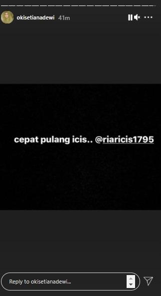 Ayah meninggal dunia, Ria Ricis disuruh Oki Setiana Dewi cepat pulang. (Instagram)