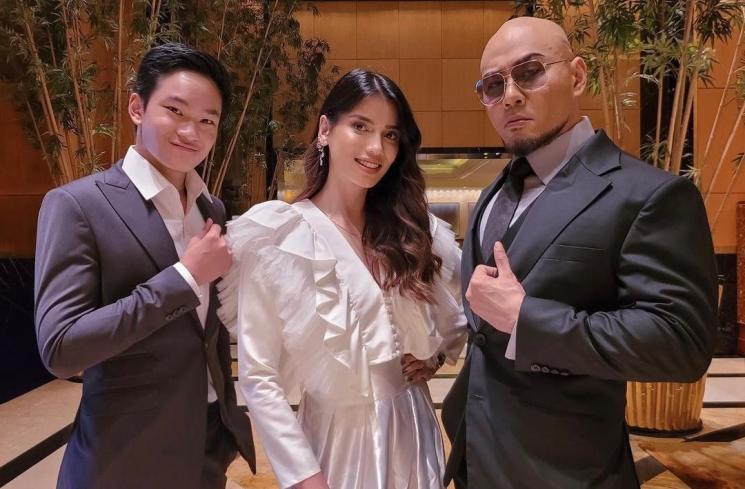 Sabrina Chairunnisa bersama Azka dan Deddy Corbuzier (Instagram/@sabrinachairunnisa_)