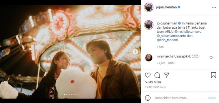 Prewedding Joshua Suherman dan Clairine Clay (Instagram.com)