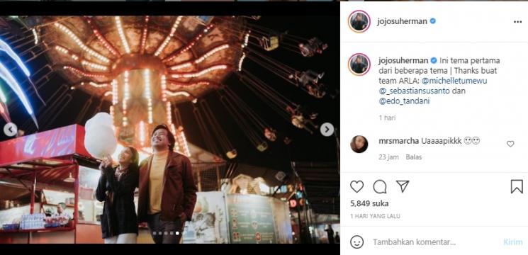 Prewedding Joshua Suherman dan Clairine Clay (Instagram.com)