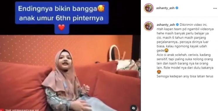 Arsy Hermansyah (Instagram/@ashanty_ash)