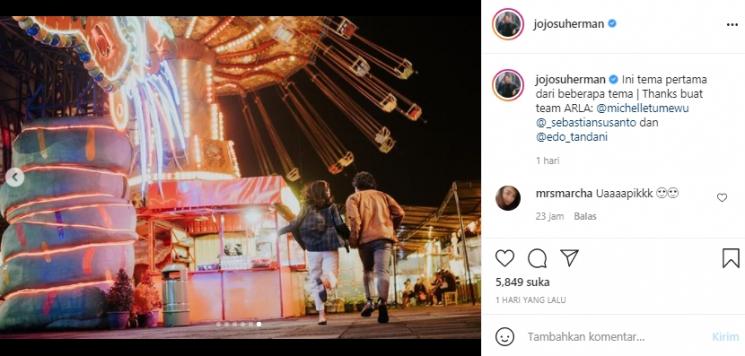 Prewedding Joshua Suherman dan Clairine Clay (Instagram.com)