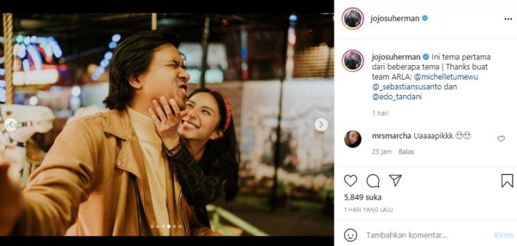 Prewedding Joshua Suherman dan Clairine Clay (Instagram.com)