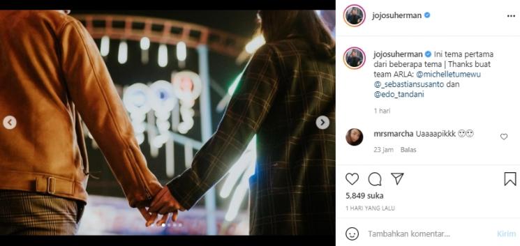 Prewedding Joshua Suherman dan Clairine Clay (Instagram.com)