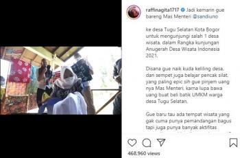 Raffi Ahmad ngutang Sandiaga Uno. (Instagram/raffinagita1717)