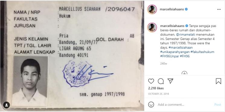 Transformasi Marcell Siahaan. (Instagram/marcellsiahaans)