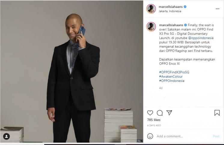 Transformasi Marcell Siahaan. (Instagram/marcellsiahaans)