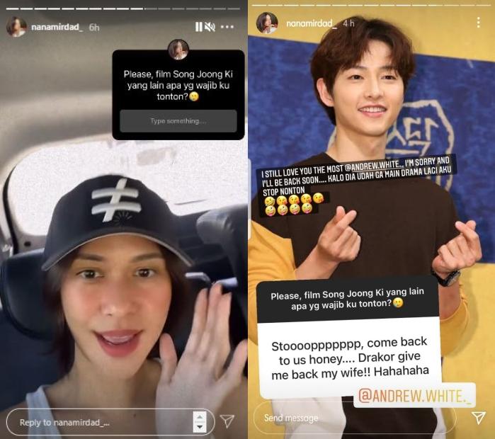 Nana Mirdad ngefans Song Joong Ki. (Instagram/@nanamirdad_)
