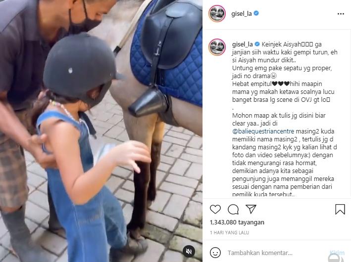 Kaki Gempita diinjak kuda (Instagram.com)