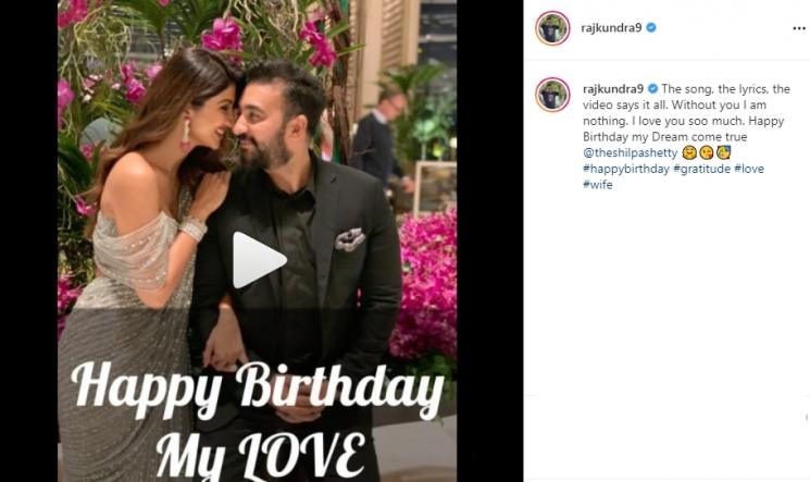 Shilpa Shetty ultah (Instagram/@rajkundra9)