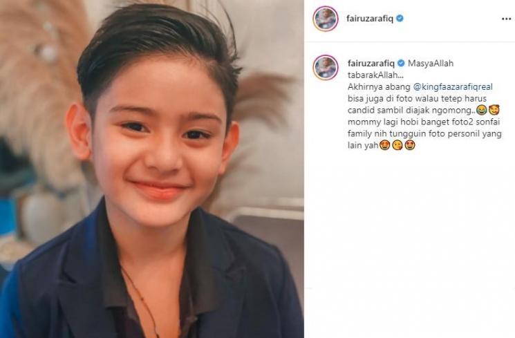 King Faaz, anak Fairuz A Rafiq (Instagram/@fairuzarafiq)