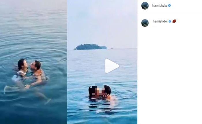 Momen liburan Raisa Andriana saat ulang tahun. (Instagram/@hamishdw)
