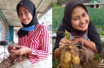 7 Foto Novi Listiana, Biduan Dangdut yang Hijrah dan Jadi Petani
