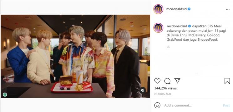 Fakta BTS Meal (Instagram/@bts.bighitofficial)
