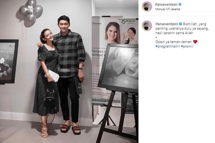 Ifan Seventeen dan Citra Monica lakukan program hamil. (Instagram/@ifanseventeen)