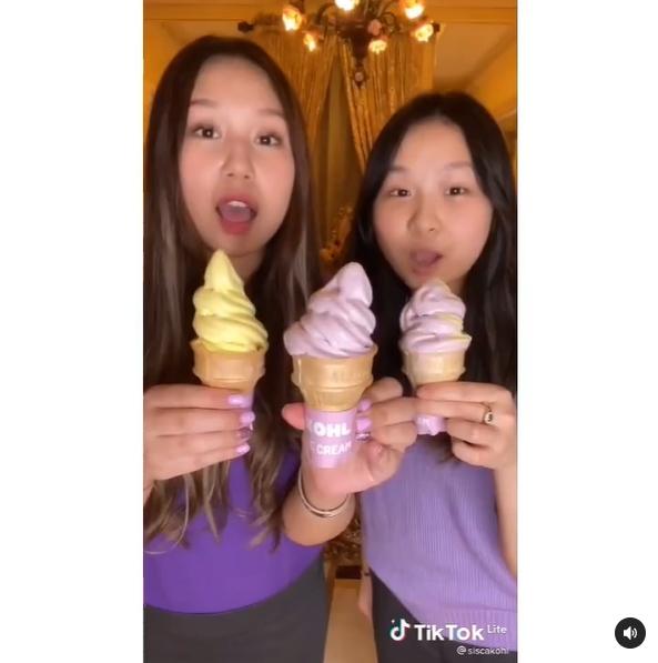 Sisca Kohl bikin es krim BTS Meal. (TikTok/Sisca Kohl)