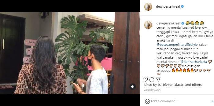 Dewi Perssik labrak Denise Chariesta. (Instagram)