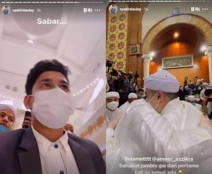 Syakir Daulay di pernikahan Ameer Azzikra. (Instagram/@syakirdaulay)