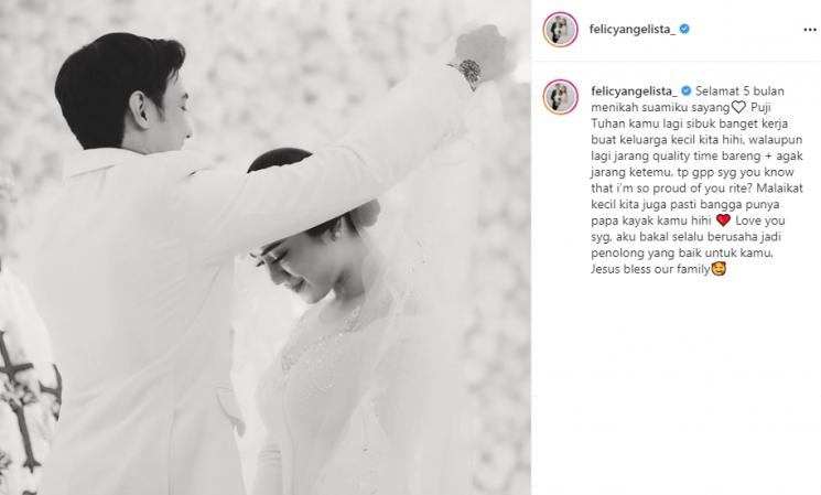 Felicya Angelista dan Caesar Hito (Instagram/@felicyangelista_ )