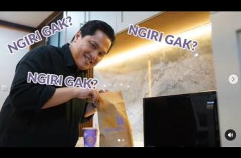 Erick Thohir berburu BTS Meal. (Instagram/erickthohir)