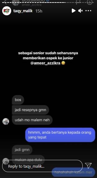 Postingan Taqy Malik (Instagram.com)
