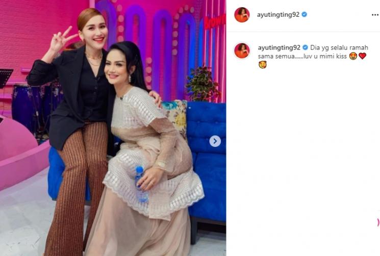Ayu Ting Ting dan Krisdayanti (Instagram/@aytingting1992_)