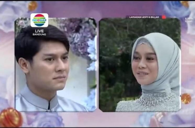Proses Lamaran Rizky Billar dan Lesti Kejora. (Indosiar)