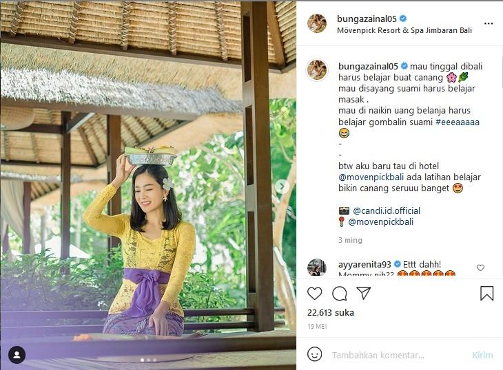 Bunga Zainal memakai Payas Alit (Instagram/BungaZainal)