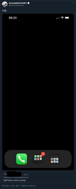 Isi HP Amanda Manopo. (Twitter/amandamanopo)