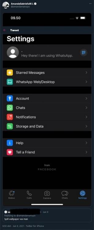 Isi HP Amanda Manopo. (Twitter/amandamanopo)