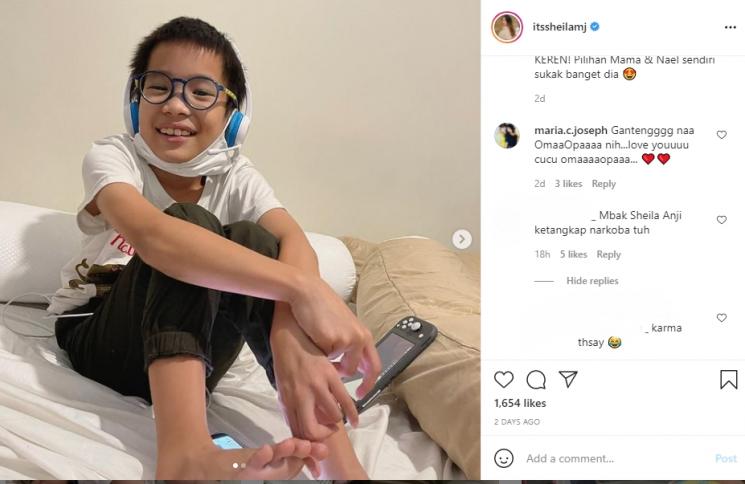 Sheila Marcia dinyinyirin netizen usai Anji Manji ditangkap polisi. (Instagram/itssheilamj)