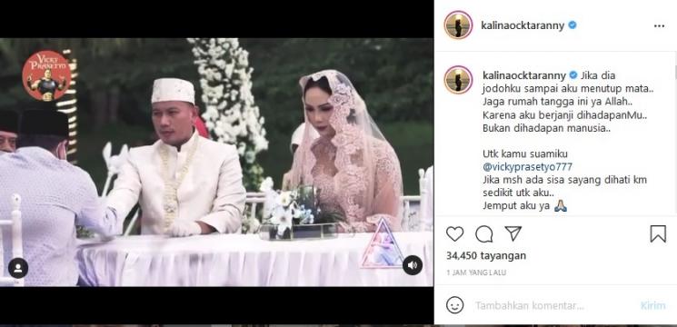 Momen Vicky Prasetyo ijab kabul (Instagram/Kalina Oktarani)