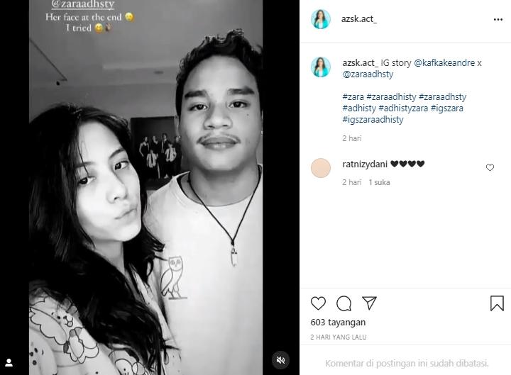 Zara Adhisty dan Kafka (Instagram,com)