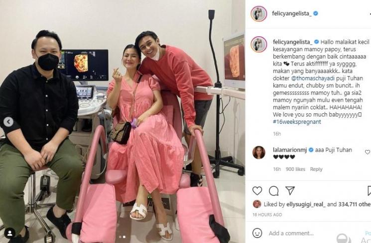 Felicya Angelista dan Caesar Hito (Instagram.com)