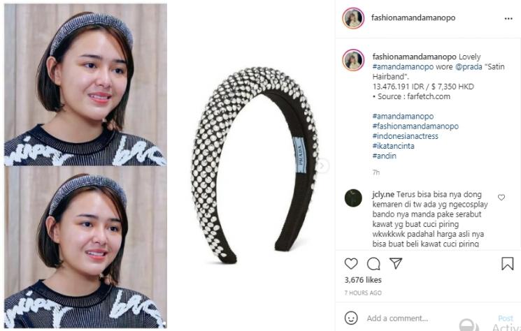 Amanda Manopo fashion (Instagram.com)