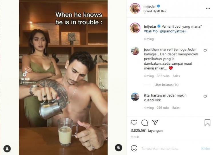 Potret kedekatan Jessica Iskandar dan Vincent Verhaag (Instagram/Jessica Iskandar)