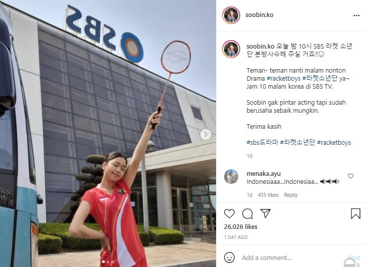 Putri Yannie Kim, Ko Soobin jadi cameo Racket Boys (Instagram.com)
