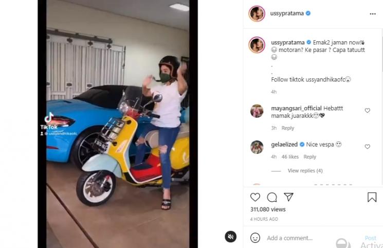 Postingan Ussy Sulistiawaty (Instagram.com)