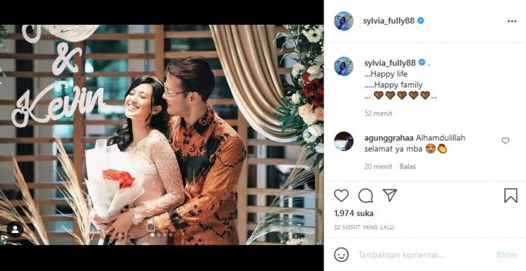 Sylvia Fully bertunangan dengan Kevin Andrean (Instagram/SylviaFully)