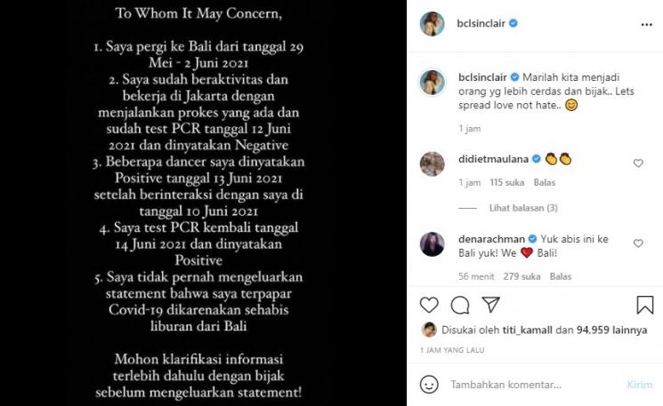 Bunga Citra Lestari (Instagram)