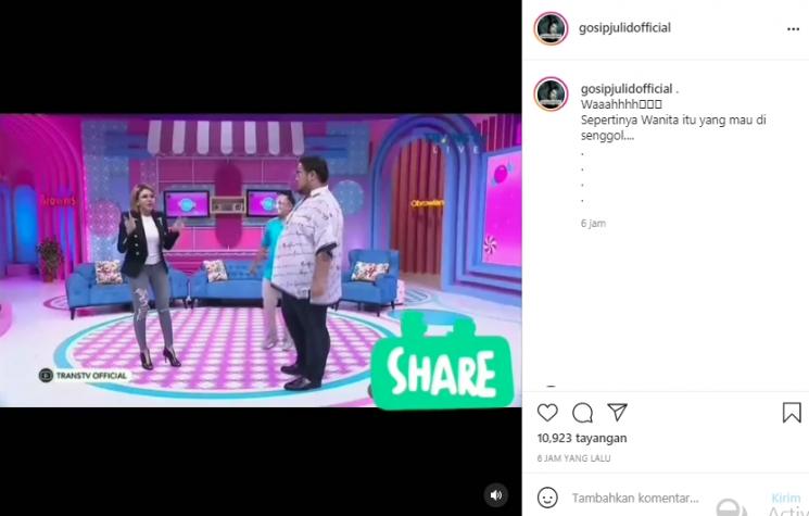 Nikita Mirzani saat hadir di talkshow Brownis (Instagram.com/gosipjulidofficial)