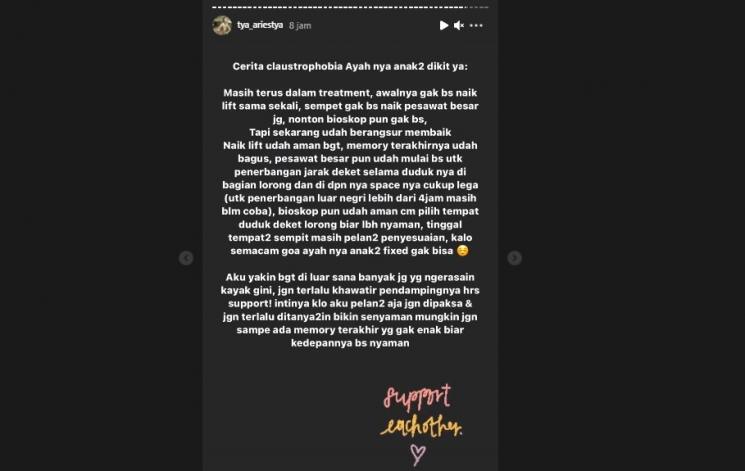 Suami Tya Ariestya takut naik helikopter (Instagram)