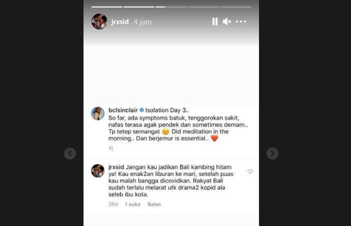 Komentar Jerinx ke BCL (Instagram)