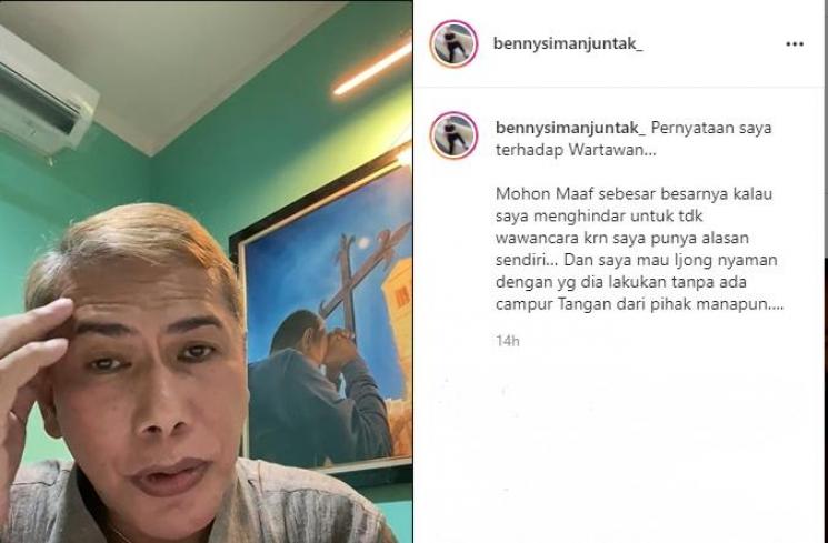 Paman Jonathan Frizzy, Benny Simanjuntak, sebut Ijonk mau cerai. (Instagram/bennysimanjuntak_)