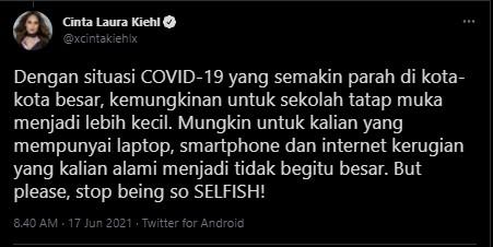 Cuitan Cnta Laura Kiehl (Twitter)