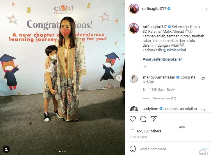Rafathar lulus TK (Instagram.com)
