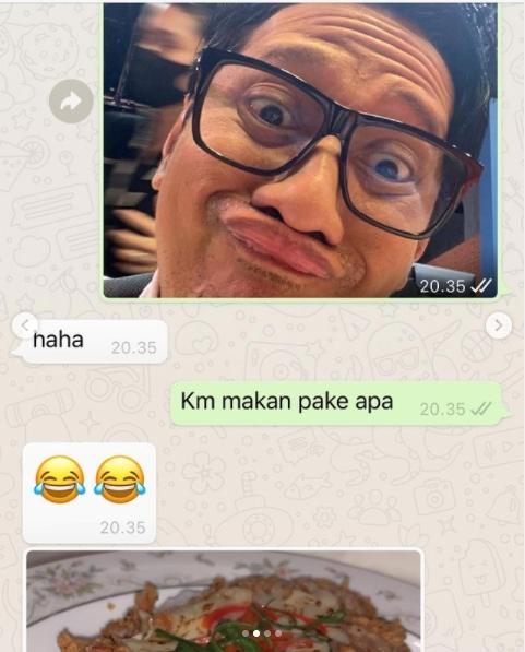 Andre Taulany bocorkan percakapannya dengan Lova. (Instagram/andreastaulany)