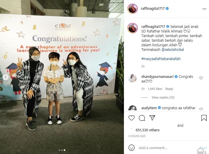 Rafathar lulus TK (Instagram.com)