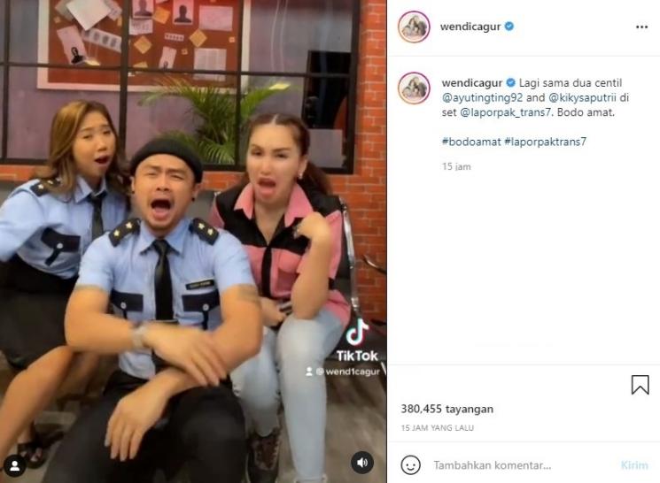 Wendy Cagur, Ayu Ting Ting, Kiky Saputri (Instagram)