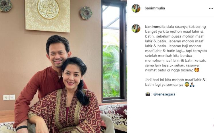 Potret Lulu Tobing dan Bani Maulana Mulia (Instagram/@banimmulia)
